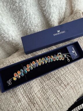 Swarovski Rainbow Aurora Crystal Link Bracelet